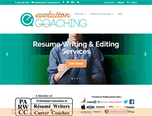 Tablet Screenshot of evolution-coaching.com